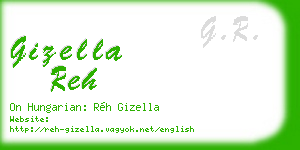 gizella reh business card